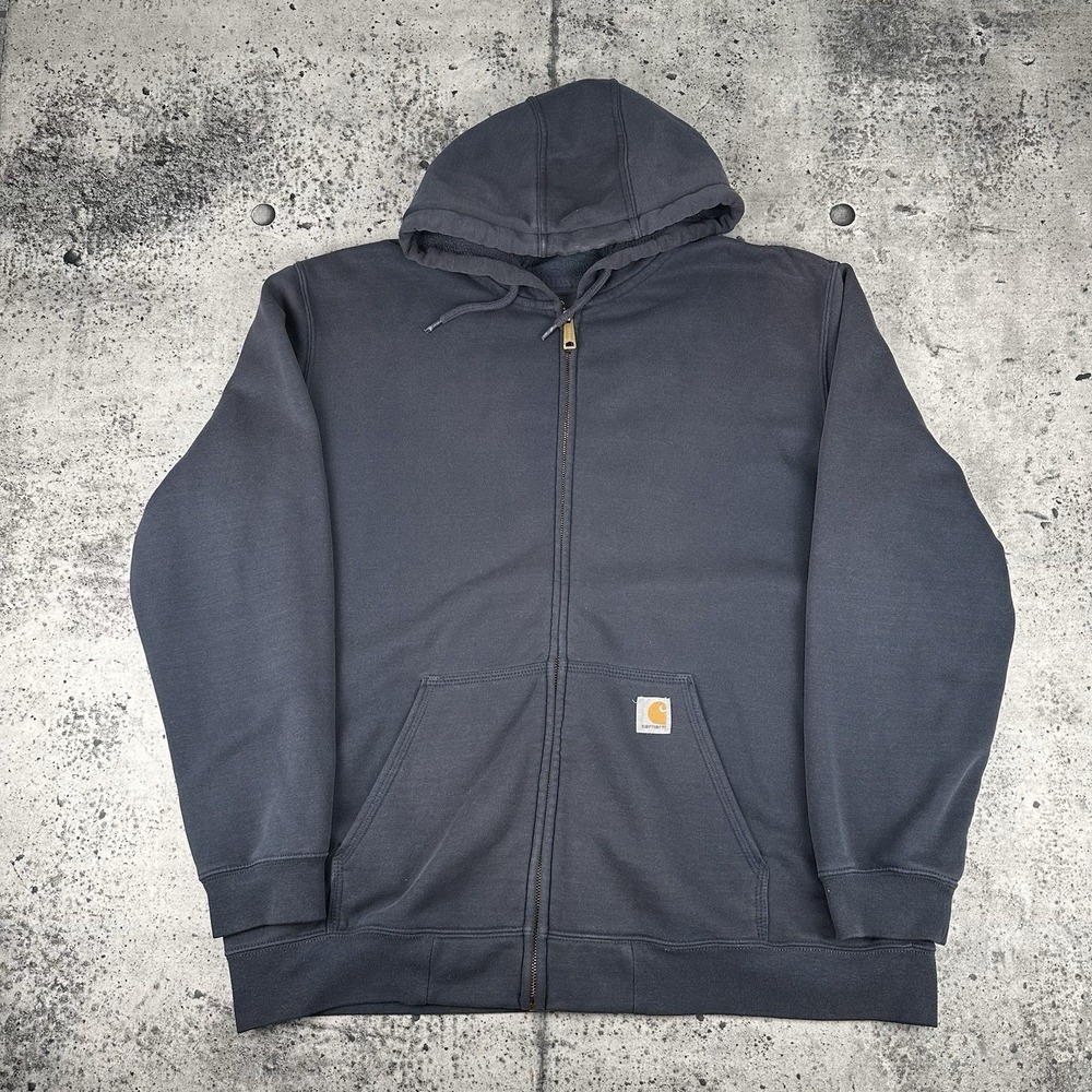 Navy Carhartt Sweater Zip Up Size Xl